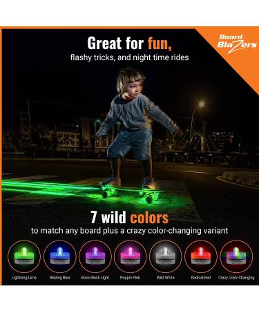 Board Blazers LED Skateboard Lights - Ideal Gift & Accessory for Skateboards, Longboards, and Scooters - Color-Changing Underglow Lights - Buy Online on SooperMarket.com