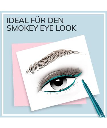 Manhattan Endless Stay Waterproof Gel Eyeliner - Emerald Sparkle Green Glitter Eyeliner | Long-Lasting & Smudge-Proof - 1 x 2.6G - Buy Online on SooperMarket.com