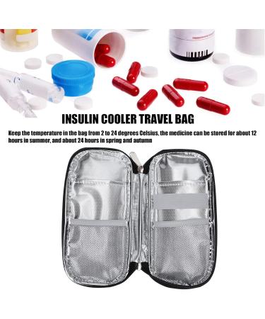 Portable Insulin Cooler Travel Case - Multilayer Diabetic Organizer (Purple) - Buy Online on SooperMarket.com