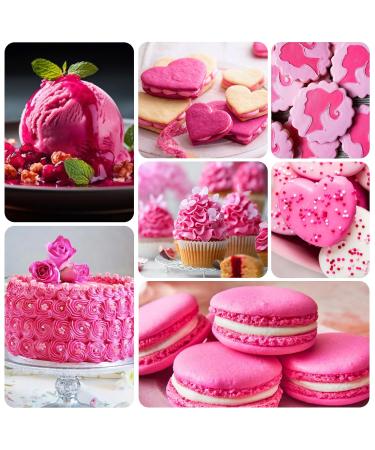 Buy Pink Food Color Gel - 100ml Sugar-Free Concentrated Gel for Cakes Baking Macarons and DIY Projects - International Shipping Available - Buy Online on SooperMarket.com