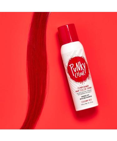 Punky Temporary Hair Color Spray Cougar Red Non-Damaging Spray-On Hair Dye Instant Vivid Hair Color 3.5 oz 1-Pack 3.5 Ounce (Pack of 1) Cougar Red - Buy Online on SooperMarket.com