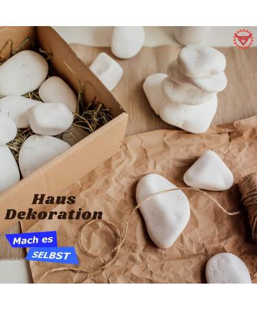 VELLES Pebbles for Painting Large Garden Stones White Natural Rock for Paint Rocks Marble Gravel to Decorative Stone Aquarium Decor Polished Pebble Art Scottish Cobbles for Pond - 1.9kg (40-80mm) 40-80 mm (WeiÃ) - Buy Online on SooperMarket.com