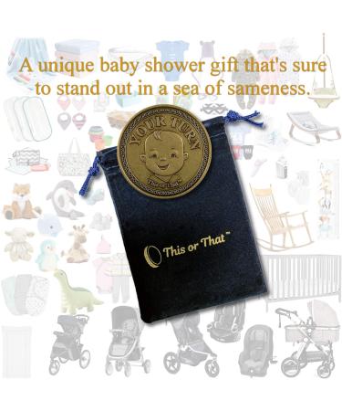 Diaper Changing Decision Making Coin for Expecting Parents | Fun Parenthood Celebration Gift - Buy Online on SooperMarket.com