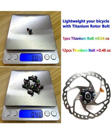 12pcs M5 * 10mm Titanium Rotor Bolt Kit for MTB Disc Brake Rotor - Rainbow Color - Buy Online on SooperMarket.com