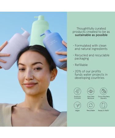 HAAN Natural Body Wash with Aloe Vera & Prebiotic Complex - 15.2 fl oz | Vegan Shower Gel for Men and Women | Soothes & Cleanses Dry Skin | Morning Glory Scent - Buy Online on SooperMarket.com