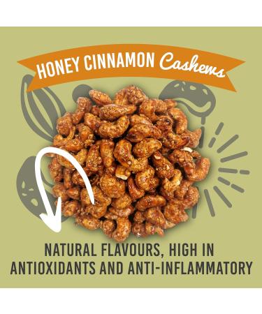 Sunburst Honey & Cinnamon Cashew Nuts GMO Free No Preservatives or Flavourings Recyclable & Resealable Pouch 1kg - Buy Online on SooperMarket.com