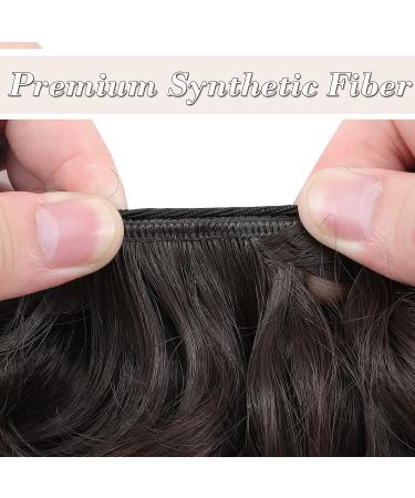 Thick Messy Curly Hair Bun Extension | Synthetic Updo Scrunchie - Brown 45g Reddish Brown - Buy Online on SooperMarket.com