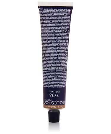 Wella Professionals Koleston Perfect Permanent Cremeharenarbe 7/03 Medium Blond Natur-Gold 1 Pack (1 x 60 ml) 7/03 medium Blond Nat.Gold
