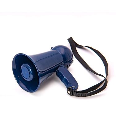 BEMLDY Mini Portable Megaphone Bullhorn with Siren, Voice Recorder and Adjustable Volume. Handheld Mic Toy,Ideal for Fans Cheering of Football, Soccer, Baseball, Hockey, Basketball blue