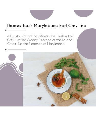 Thames Tea: Premium Flavoured Loose Leaf Cream Earl Grey - Tubebox | Luxury British Tea Experience - Buy Online on SooperMarket.com