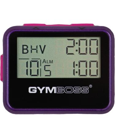Gymboss Interval Timer and Stopwatch - Violet / Pink Metallic Gloss - Buy Online on SooperMarket.com