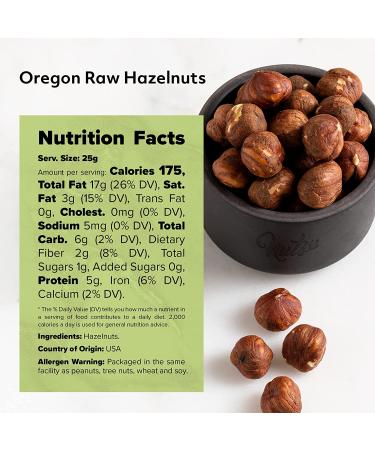 Oregon Hazelnuts (Filberts) - Raw & Unsalted | JUMBO SIZE | Steam Pasteurized, NON-GMO | No Shell, Just Kernels | 4 LB Resealable Bags - Buy Online on SooperMarket.com