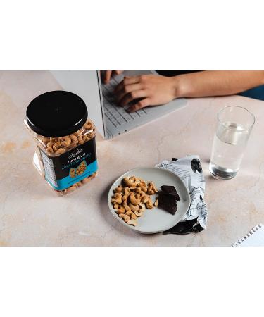Jaybee's Nuts Roasted Salted Cashews 32 oz Reusable Container - Whole Similar to Organic, Everyday Healthy Snack for Keto Diet, Vegan, Great for Cooking, Baking, Salads - Kosher Certified - Buy Online on SooperMarket.com