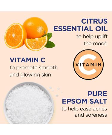 Dr Teal's lavender foaming bath 1000 Milliliter & (DRTE4) Vitamin C Epsom Salt 1.36 kilogram - Buy Online on SooperMarket.com