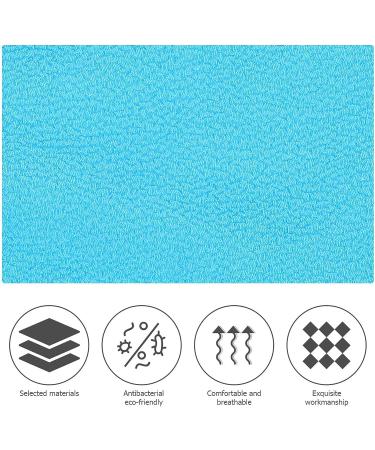 FOMIYES Exfoliating Bath Gloves and Mitts Set - Blue Turkish Towel for Body Scrubbing & Shower - 2pcs Kit for Kids & Adults - Buy Online on SooperMarket.com