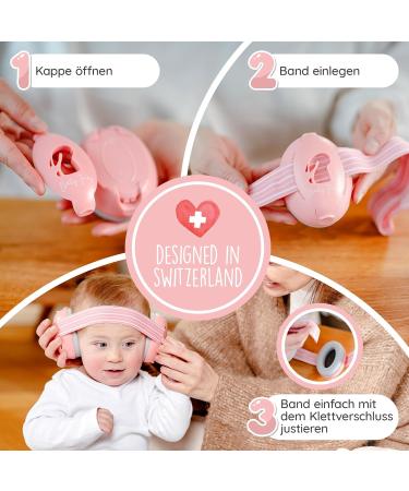 Buy Baby Frey Hearing Protection for Babies | Test Winner Noise Reduction Up to 23dB | Comfortable Baby Headphones with Non-Slip Band & Premium Carrying Bag | Pink - Buy Online on SooperMarket.com