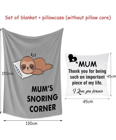 Merclix Mum Blanket & Cushion Cover Set - Perfect Mum Gifts for Birthday or Special Occasions - Buy Online on SooperMarket.com