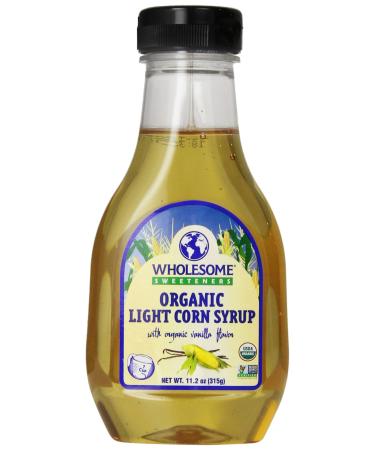WholesWholesome Sweeteners Organic Light Corn Syrup, 11.2 oz. (Pack of 3)