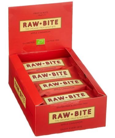 Buy Raw Bite Apple Cinnamon Raw Food Bars - Pack of 12 (12 x 50g) | Healthy Snack for International Shipping - Buy Online on SooperMarket.com