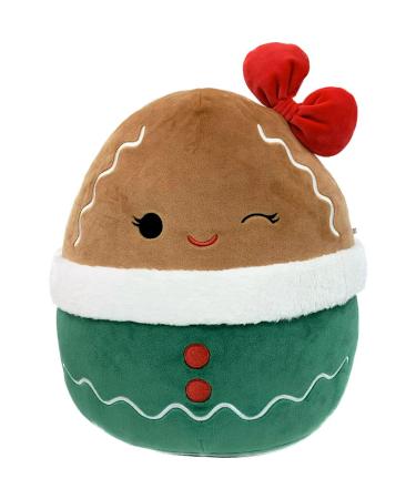 Squishmallows 12" Gina The Gingerbread with Bow