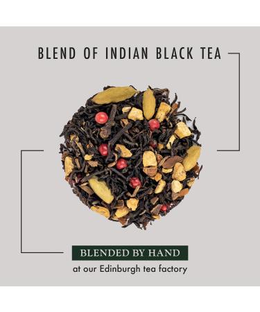 PekoeTea Edinburgh Chai Black Tea - Premium Indian Black Tea with Chai Spices - 50g Box - Buy Online on SooperMarket.com