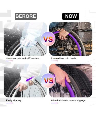 Wheelchair Wheel Covers 1 Pair Wheelchair Cover 24inch Silicone Wheelchair Push Rim Covers Wheelchair Accessories Wheelchair Handrim Covers Non-Slip Wear-Resistant Hand Push Protective Cover Rear Whe 24in Pink - Buy Online on SooperMarket.com