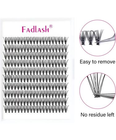 Fadlash Cluster Eyelash Extension 20 Root 0.07mm D Curl 11mm Individual Lashes - DIY Self-Application Extensions - Buy Online on SooperMarket.com