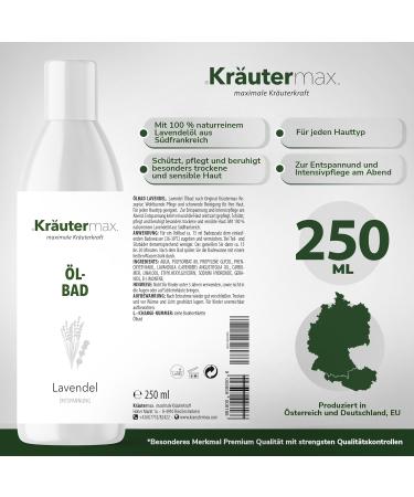 Buy Lavender Oil Bath Additive - 3 x 250 ml for Ultimate Relaxation | International Shipping Available - Buy Online on SooperMarket.com