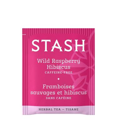 Stash Tea Wild Raspberry Hibiscus Herbal Tea Bags - 20 Count | Refreshing & Naturally Caffeine-Free - Buy Online on SooperMarket.com