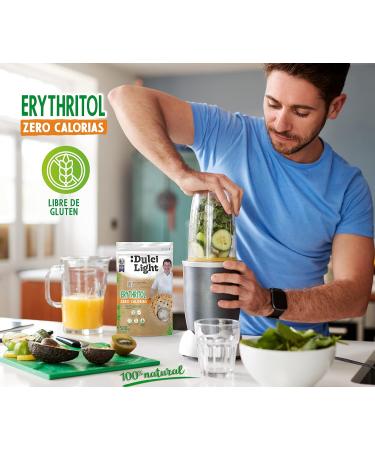 Erythritol 500gr 100% Natural Sweetener 0 Calories DulciLight Zero | Vegan Alternative | Enjoy Without Guilt | Ideal for The Keto Diet | DulciLight The Natural Taste of Sugar | - Buy Online on SooperMarket.com
