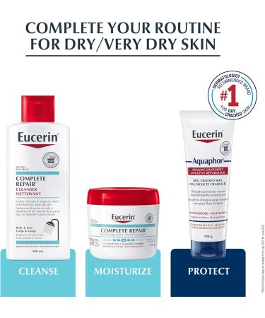 EUCERIN Complete Repair Moisturizing Cream for Dry to Very Dry Skin | Face & Body Cream 226g | 5% Urea Cream | Ceramide Cream | Dry Skin Cream | Fragrance-free Cream | Non-Greasy Cream | Recommended by Dermatologists 226 g (Pack of 1) - Buy Online on SooperMarket.com