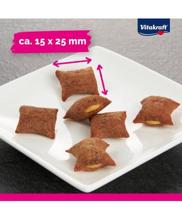 Vita Power Choupette Cat Snack with Cheese Filling - Meaty Sugar-Free Treats in Recyclable Bag (9x40g) - Global Shipping Available - Buy Online on SooperMarket.com