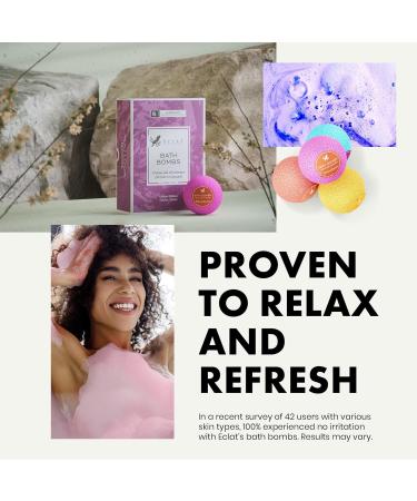 Relaxing All Natural Bath Bombs Gift Set for Men and Women - 6 Packs with Essential Oils - Sulfate and Paraben-Free - Buy Online on SooperMarket.com