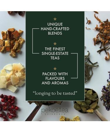 PekoeTea Edinburgh Chai Black Tea - Premium Indian Black Tea with Chai Spices - 50g Box - Buy Online on SooperMarket.com