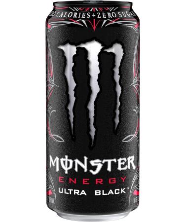 Monster Energy Ultra Black Energy Drink 473 ml Cherry 473 ml (Pack of 1)