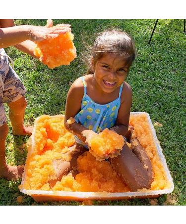 16X Eco Gelli Play by Zimpli Kids - Transform Water into Colorful Goo | Montessori Preschool Toys | Eco-Friendly & Recyclable Children's Toys in Orange & Aqua - Buy Online on SooperMarket.com