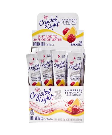 Crystal Light Sugar-Free Raspberry Lemonade On-The-Go Powdered Drink Mix 120 Count