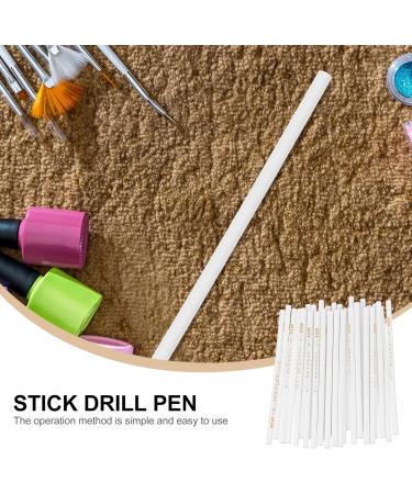 minkissy 120 Pcs Sticky Pen Nail Painting Pen Manicure Supply Rhinestone Painting Tool 5d Women Nail Art Tool Nail Picker Tool Crystal Picker Manicure Tools Take The Drill Gem Wax White - Buy Online on SooperMarket.com