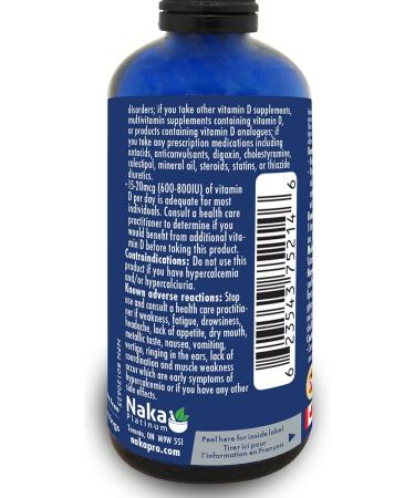 Naka Platinum Liposomal Vitamin D3 INSTANT BIOAVAILABILITY 2000 IU DROPS Natural Lemon Flavour Made in Canada (100ml) - Buy Online on SooperMarket.com