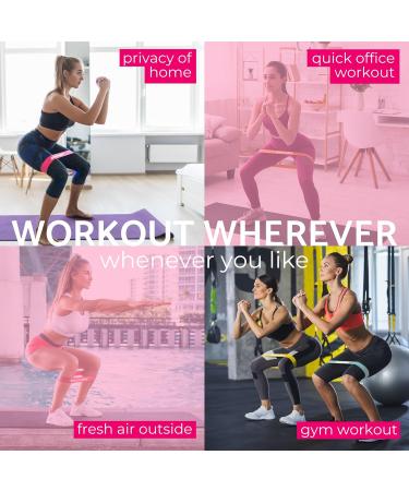 5 Set Theraband Resistance Bands - Fitness Straps & Booty Band for Strength Training - Premium Gymnastics & Exercise Equipment - Buy Online on SooperMarket.com