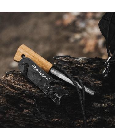 Handcrafted Berleben Znden Fire Starter with Wood Handle - 12,000-20,000 Strikes - Survival Igniter with Multi-Tool Striker - 1/2 Thick Fire Steel - Neck Lanyard Included - Buy Online on SooperMarket.com