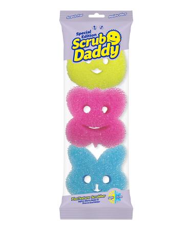 Scrub Daddy Special Edition Spring - Scratch-Free Multipurpose Dish Sponge - BPA Free & Made with Polymer Foam - Stain, Mold & Odor Resistant Kitchen Sponge (3ct) Scrub Daddy Spring