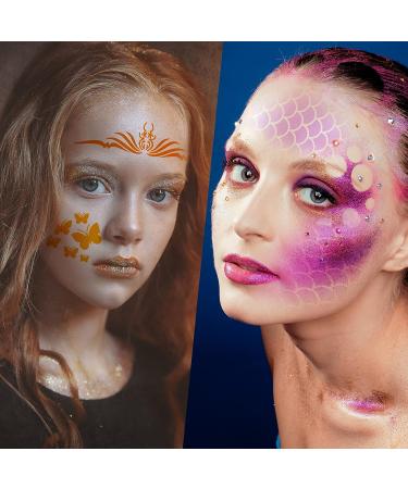 24-Piece Face Paint Stencils for Kids & Halloween Makeup - Vivid Style - Buy Online on SooperMarket.com