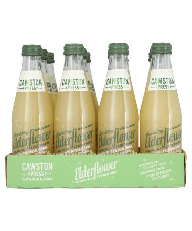 Cawston Press Sparkling Elderflower Lemonade Drink - 12 x 250ml Glass Bottles - No sugar Sweeteners Artificial Colours or Preservatives Sparkling Elderflower 12 x 250ml Bottles