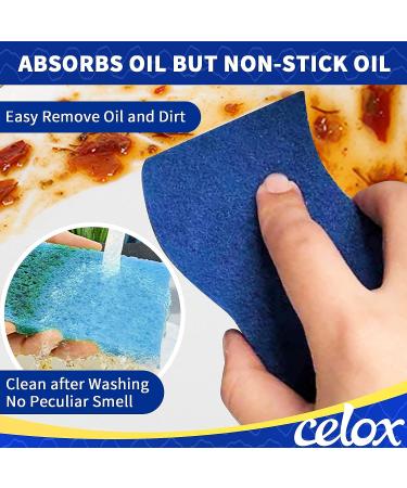 CELOX 12 Pack Non-Scratch Dual Sided Dish Sponges for Dishes - Long Lasting and Reusable Kitchen Cleaning Sponges - Buy Online on SooperMarket.com