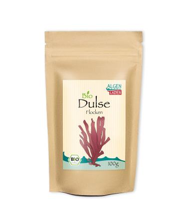 ALGENLADEN ORGANIC Dulse Flakes - 100 g | from the Atlantic | Red algae for smoothies | Raw food | Vegan Flakes 100 g (1 pack)