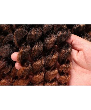 Jumpy Wand Curl Bouncy Crochet Hair Extensions 8 Inch 22 Strands (1B/30 Black to Brown) - Buy Online on SooperMarket.com