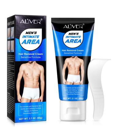 Intimate Private Hair Removal Cream For Men For Unwanted Male Hair in Private Area Effective & Painless Depilatory Cream Suitable For All Skin Types