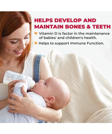 Wampole Adorable Vitamin D drops 400 IU Helps Develop & Maintain Strong Bones 3.4 ml (120 doses) - Buy Online on SooperMarket.com