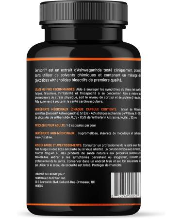 miNATURALS Ashwagandha Ultra Premium Supplement with Sensoril for Stress Relief & Heart Health- 120 Capsules - Buy Online on SooperMarket.com